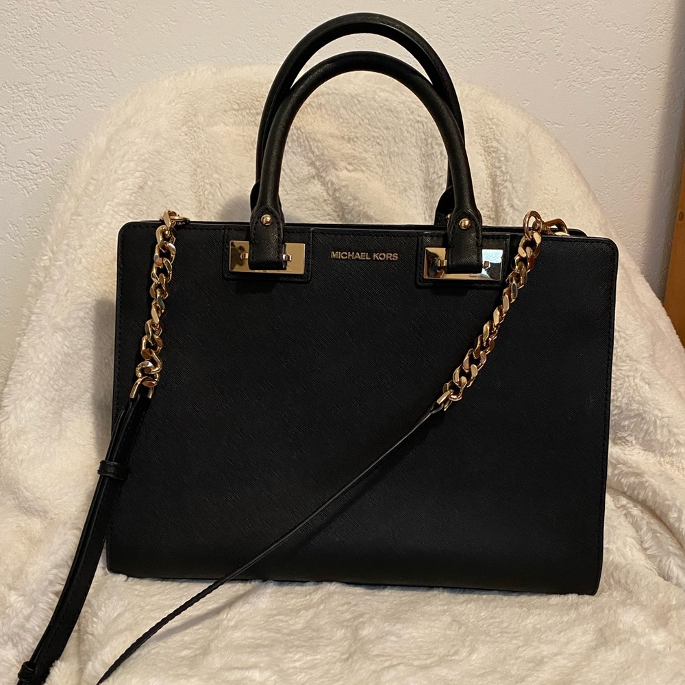 Michael Kors Quinn Saffiano Leather Satchel
